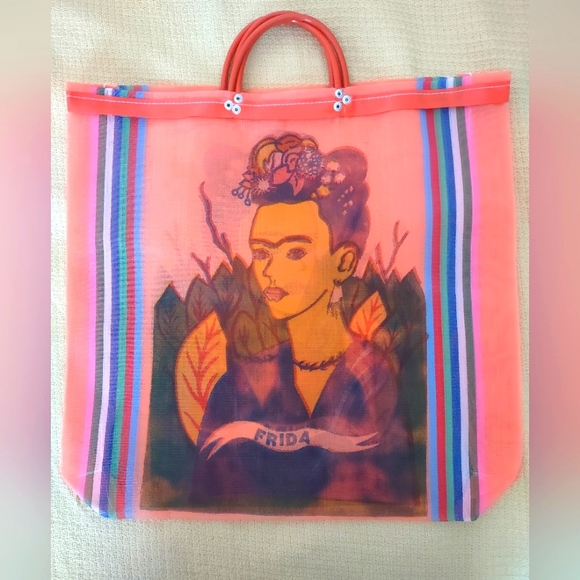 Mexican beach bag Frida Kahlo NEW - Picture 1 of 2
